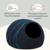 Cat Cave – Premium Handmade Felt Bed for Indoor Cats