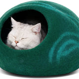 Cat Cave – Premium Handmade Felt Bed for Indoor Cats