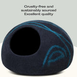 Cat Cave – Premium Handmade Felt Bed for Indoor Cats