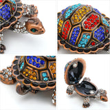 Vintage Turtle Jewelry Trinket Box