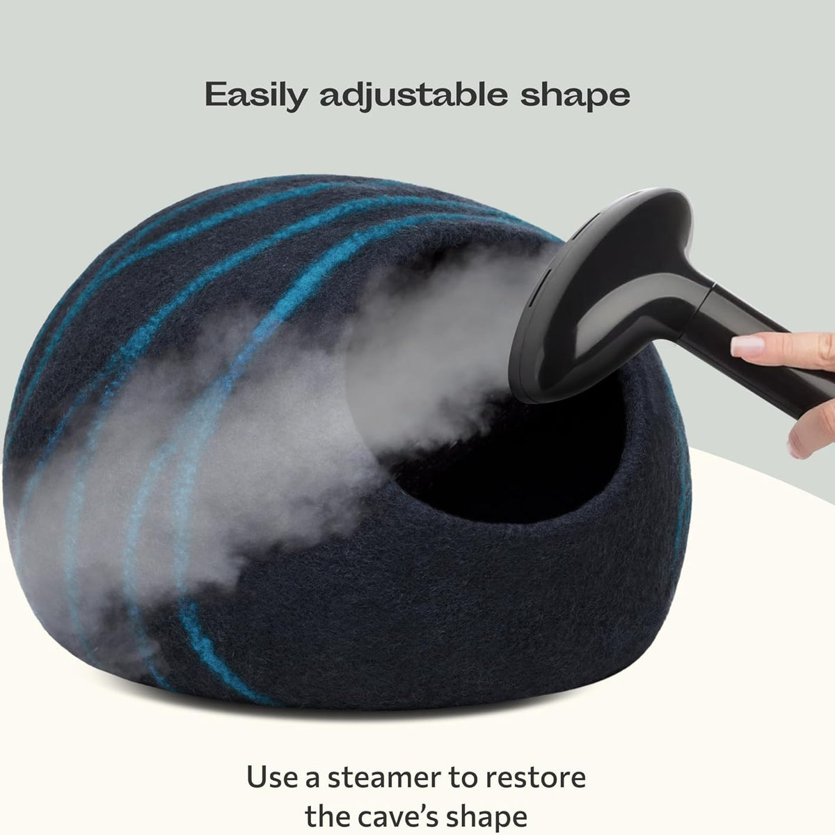 Cat Cave – Premium Handmade Felt Bed for Indoor Cats