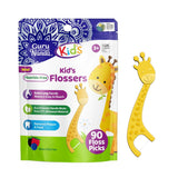 Dental Floss Picks for Kids, Fluoride-Free,  Eco-Friendly Ideal for Ages 3+, 90 Count (Pack of 1)