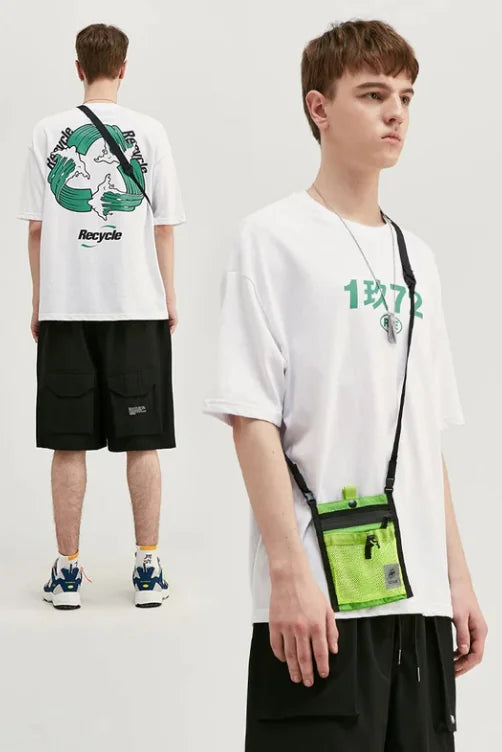 Eco-Friendly Abstract Cycle  Print T-Shirt