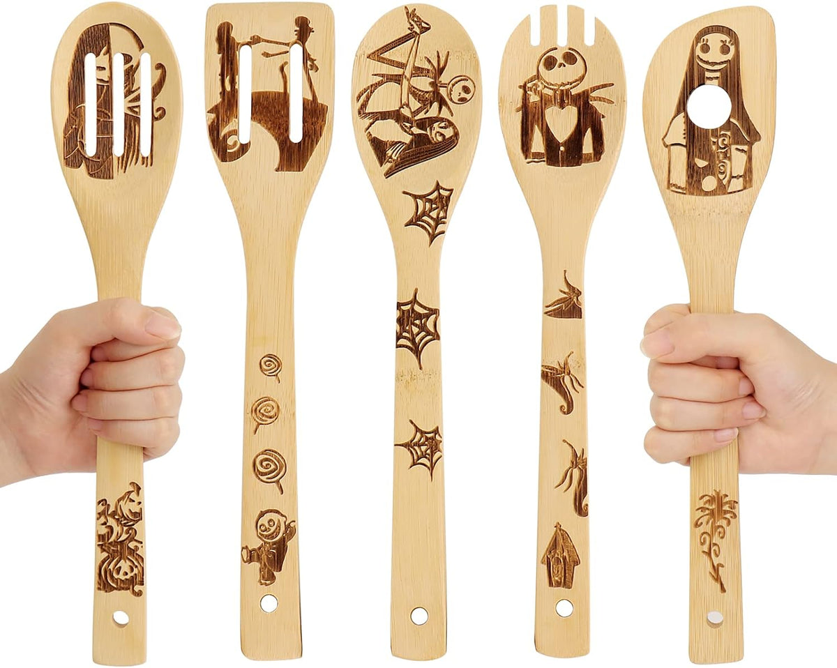 Cartoon Wooden Spoons for Cooking