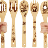 Cartoon Wooden Spoons for Cooking