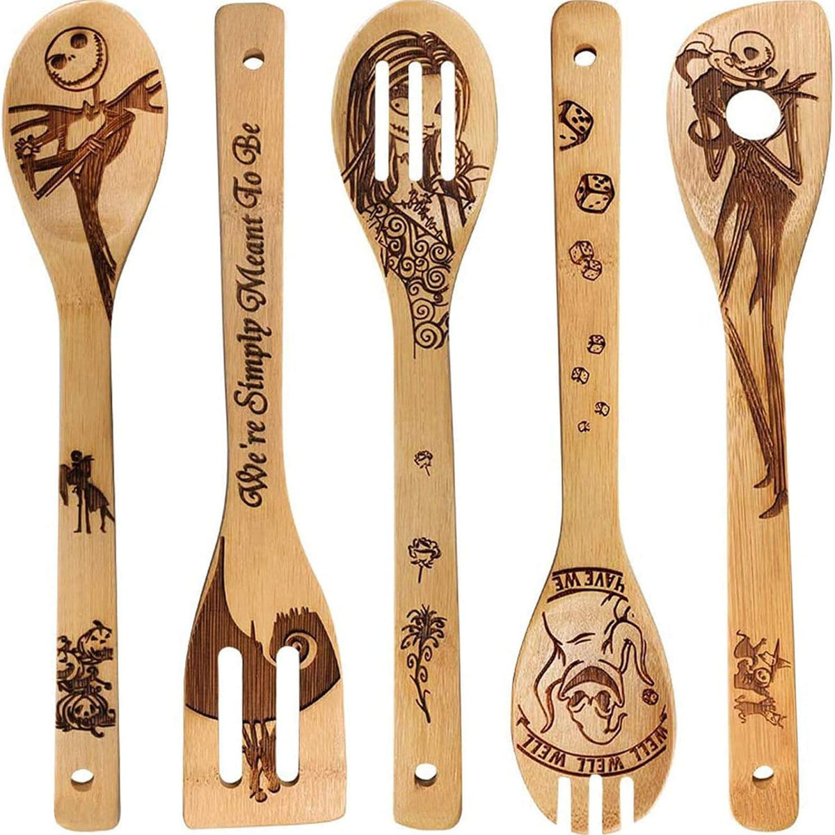 Cartoon Wooden Spoons for Cooking
