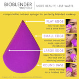Bioblender Makeup Sponge Duo,for Liquid & Cream Foundation, Eco-Friendly 