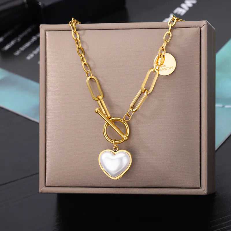 Women's Memorial Day Heart Pendant Necklace