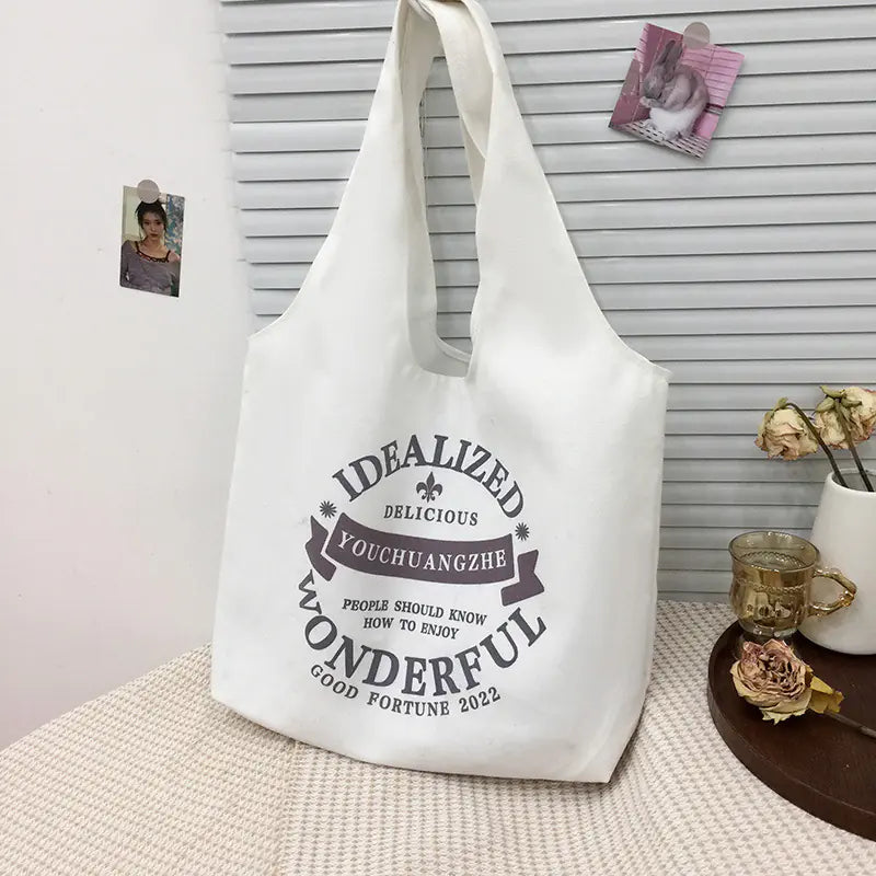 cool Canvas Tote Bag in Recycled Cotton Material