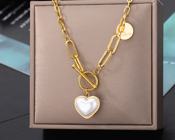Women's Memorial Day Heart Pendant Necklace