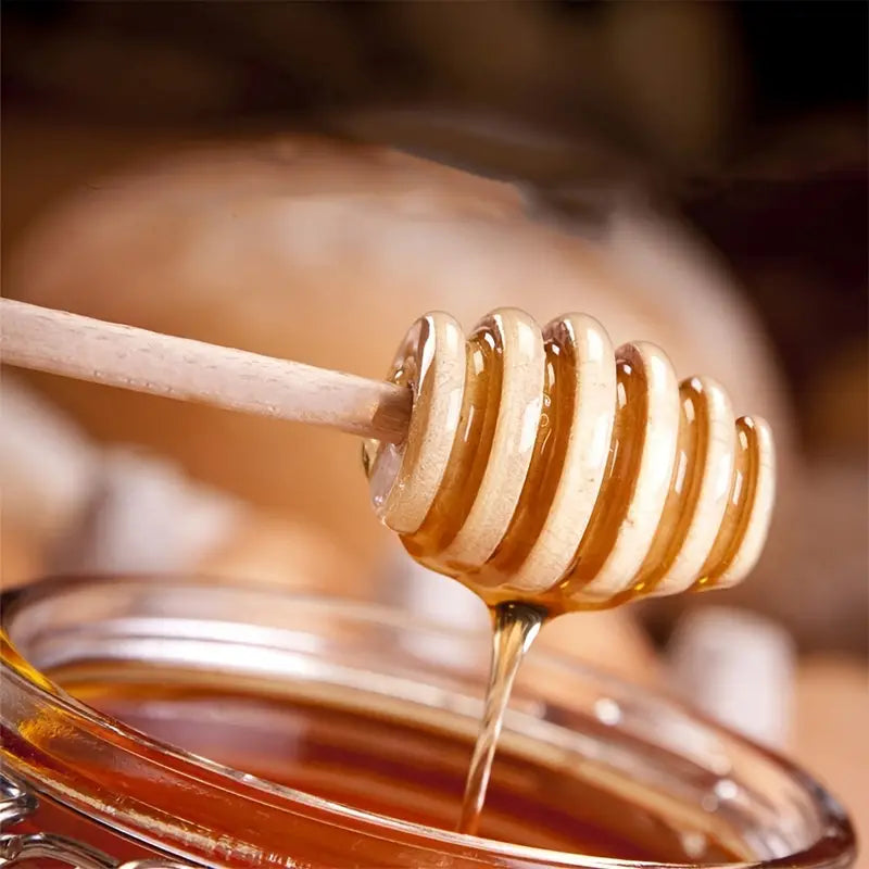 Wooden Honey Mixing Stick Set