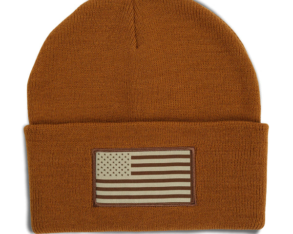 Paramount Outdoors American Flag Cuffed Beanie Cap
