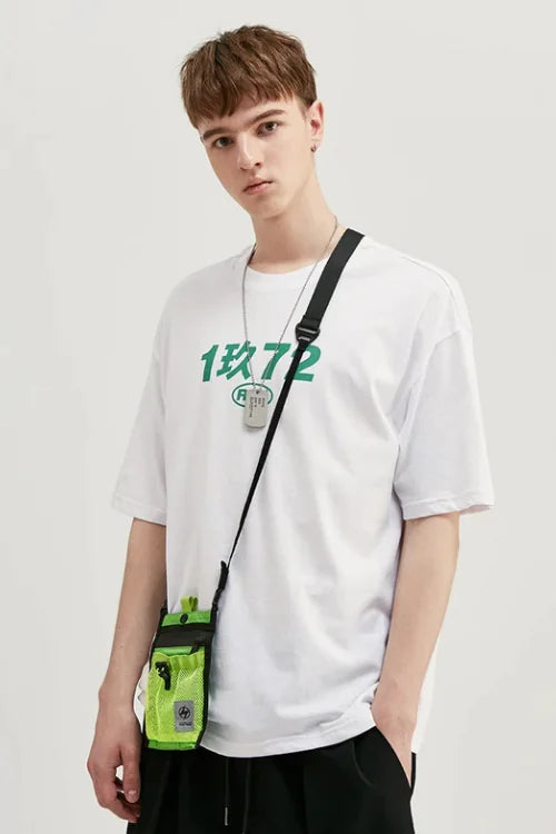 Eco-Friendly Abstract Cycle  Print T-Shirt