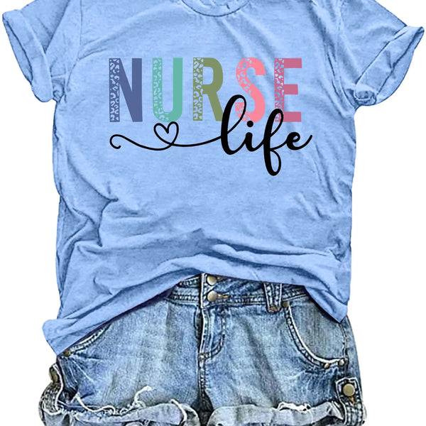 VVNTY Nurse Shirt for Women Nurse Life  [Short Sleeve]