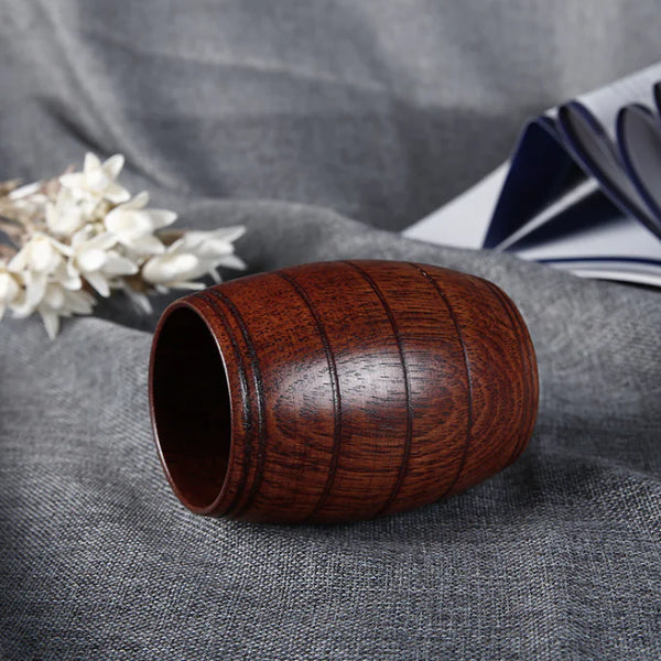 Wooden Tea Cup with Eco-Friendly Paint - Japanese Style