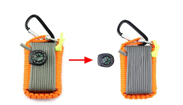 Survival Kit, Camping Gear, Climbing Rope Tool Bag
