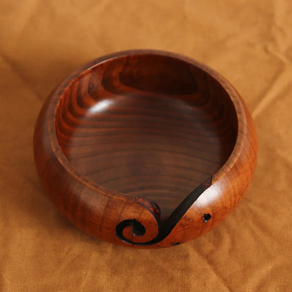 Wooden Yarn Bowl for Knitting Must Have