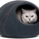 Cat Cave – Premium Handmade Felt Bed for Indoor Cats