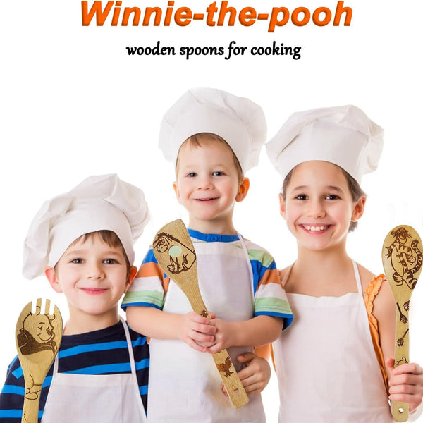 Cartoon Wooden Spoons for Cooking