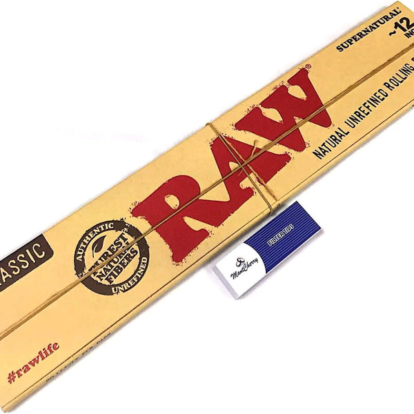 Raw Supernatural 12" Inch Foot Long Rolling Paper Classic 1 Pack