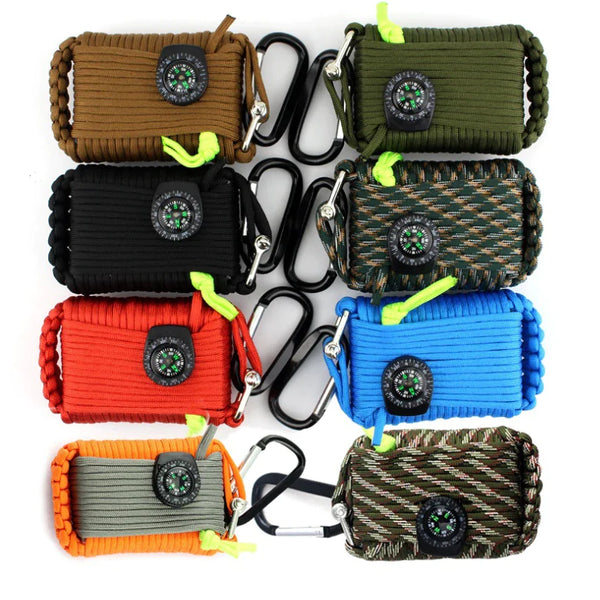 Survival Kit, Camping Gear, Climbing Rope Tool Bag