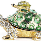Vintage Turtle Jewelry Trinket Box
