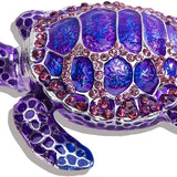 Vintage Turtle Jewelry Trinket Box