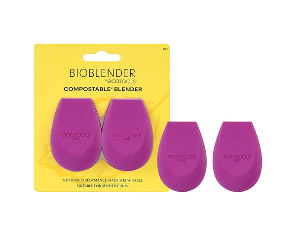 Bioblender Makeup Sponge Duo,for Liquid & Cream Foundation, Eco-Friendly 
