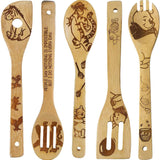 Cartoon Wooden Spoons for Cooking