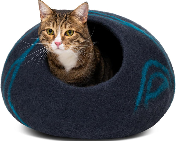 Cat Cave – Premium Handmade Felt Bed for Indoor Cats