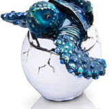 Vintage Turtle Jewelry Trinket Box