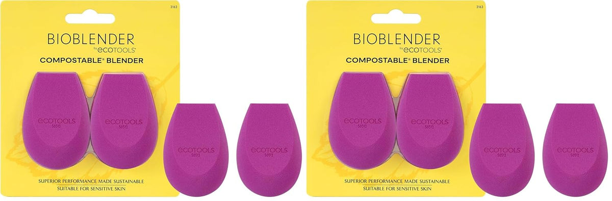 Bioblender Makeup Sponge Duo,for Liquid & Cream Foundation, Eco-Friendly 