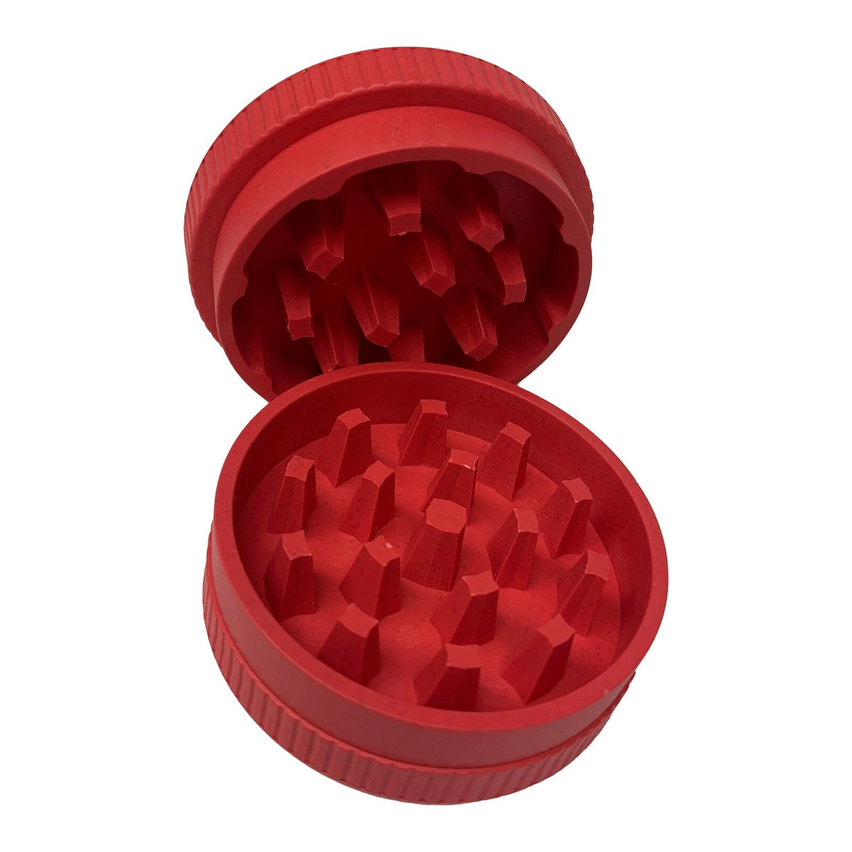 2.5" Spice Tobacco Herb Grinder 100% Biodegradable - Red Eco-Friendly Kashmir