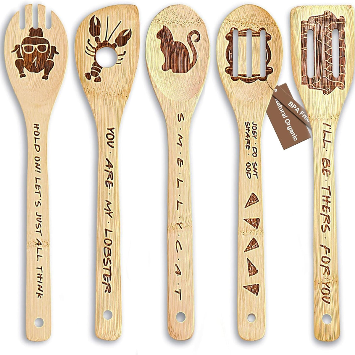 Cartoon Wooden Spoons for Cooking