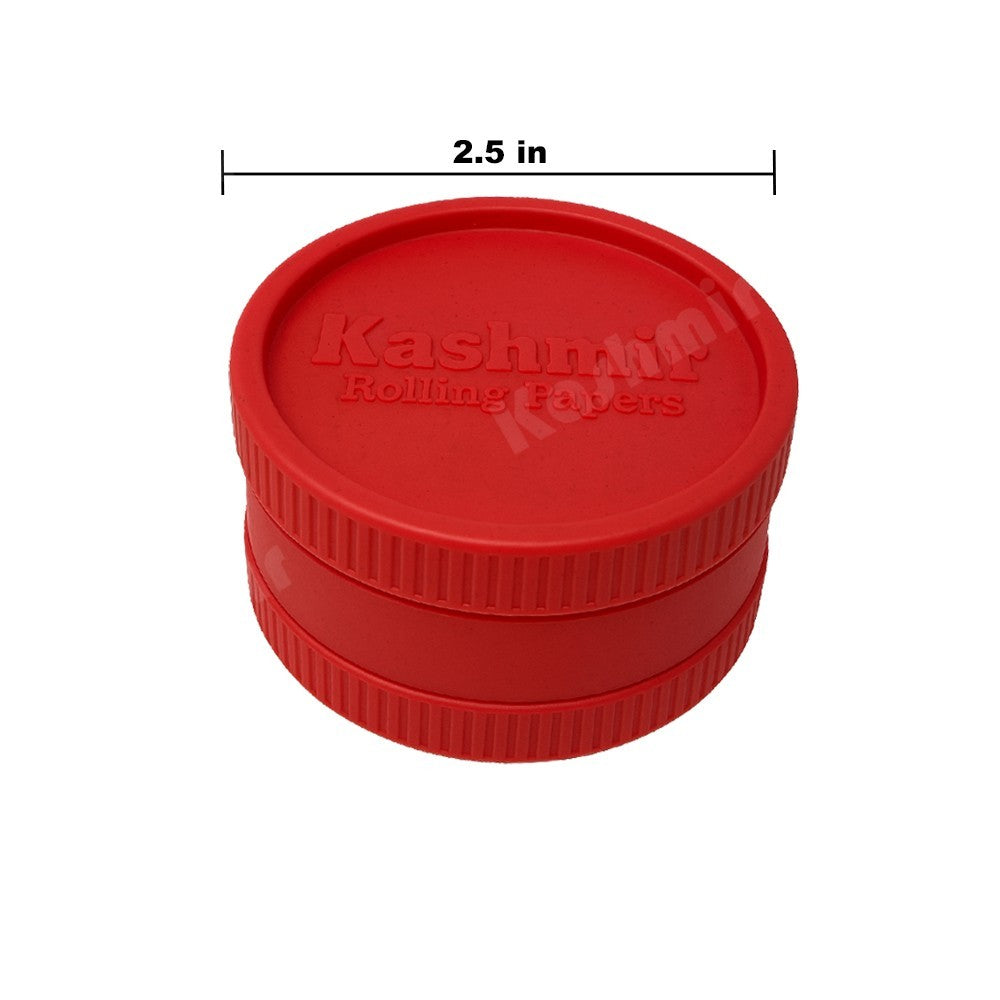 2.5" Spice Tobacco Herb Grinder 100% Biodegradable - Red Eco-Friendly Kashmir