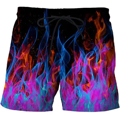 3D Digital Print Sports Swim Shorts