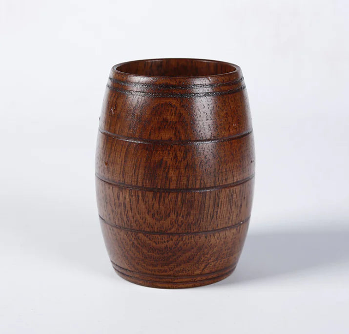 Wooden Tea Cup with Eco-Friendly Paint - Japanese Style
